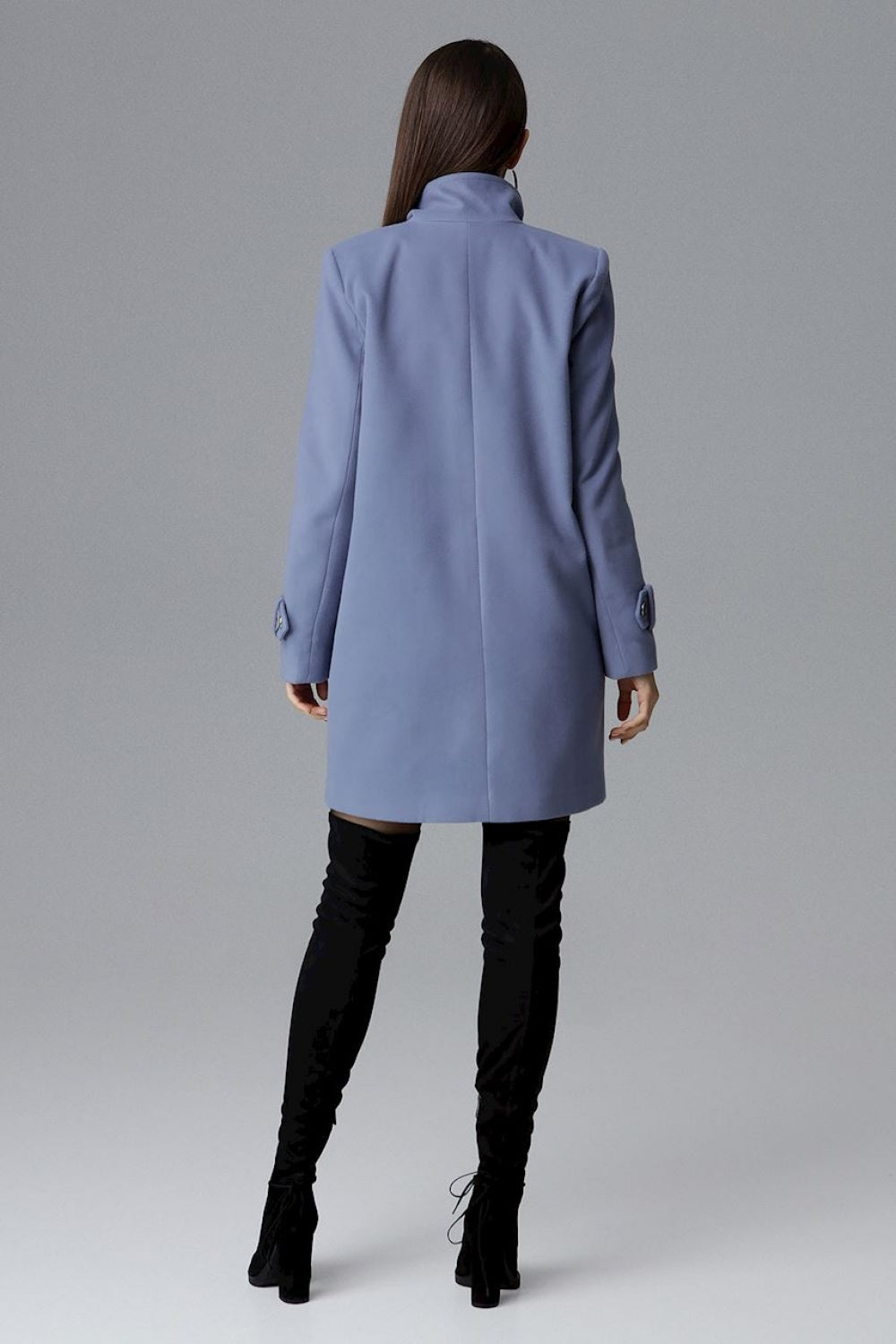 Loose Fitting Coat - Blue