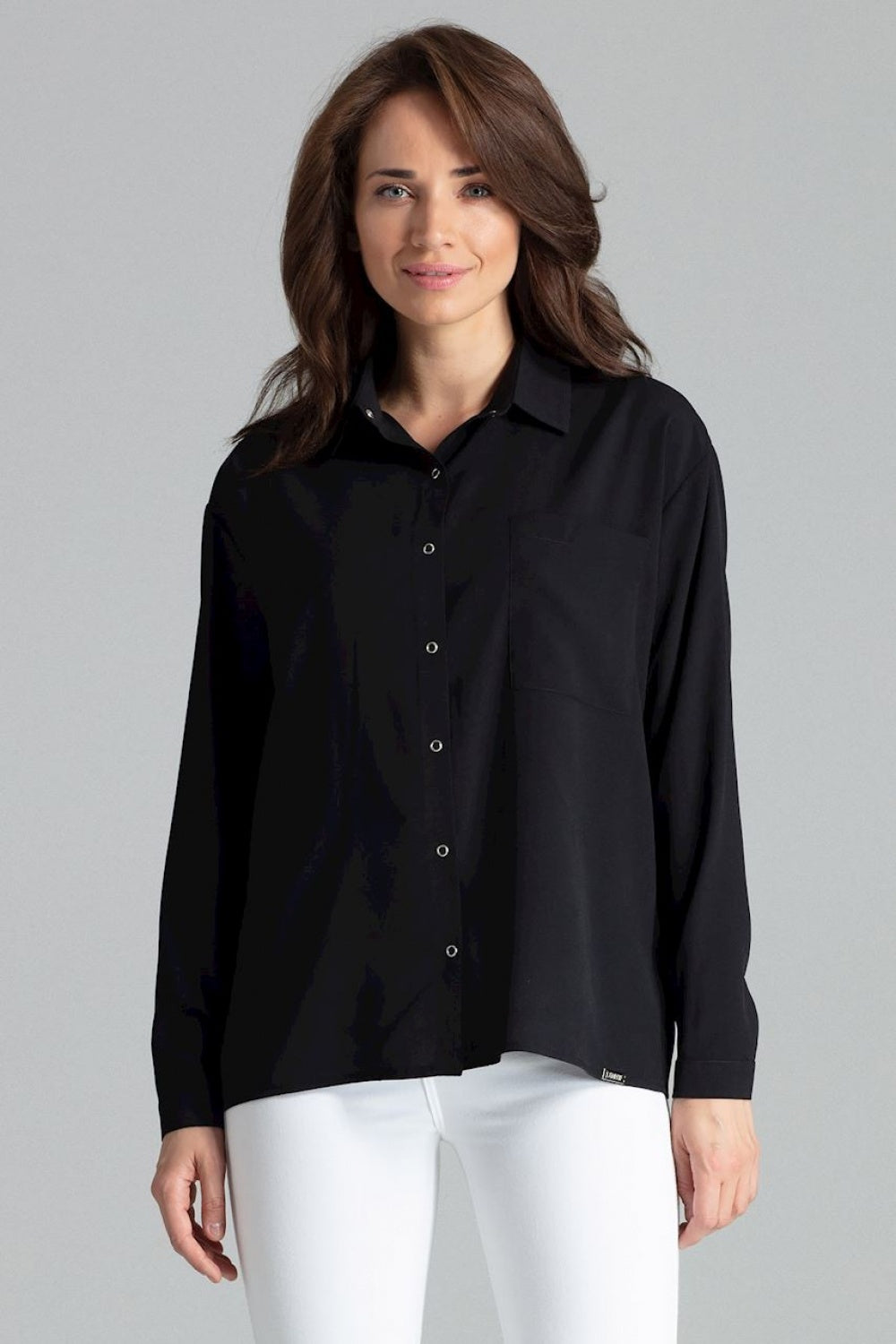 Simple-Cut Shirt - Black