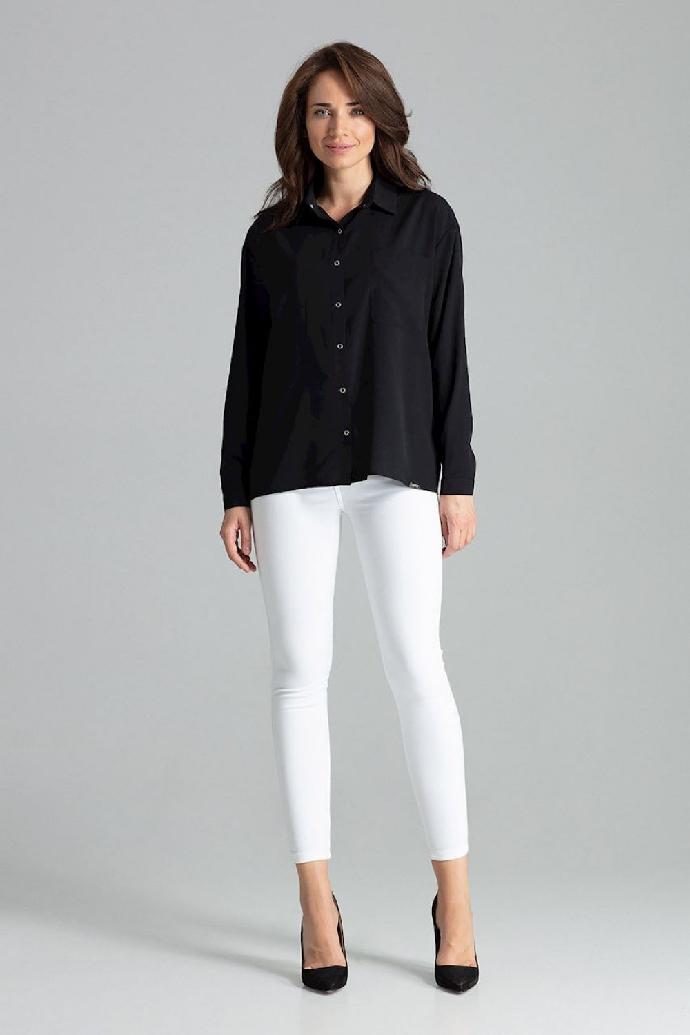 Simple-Cut Shirt - Black