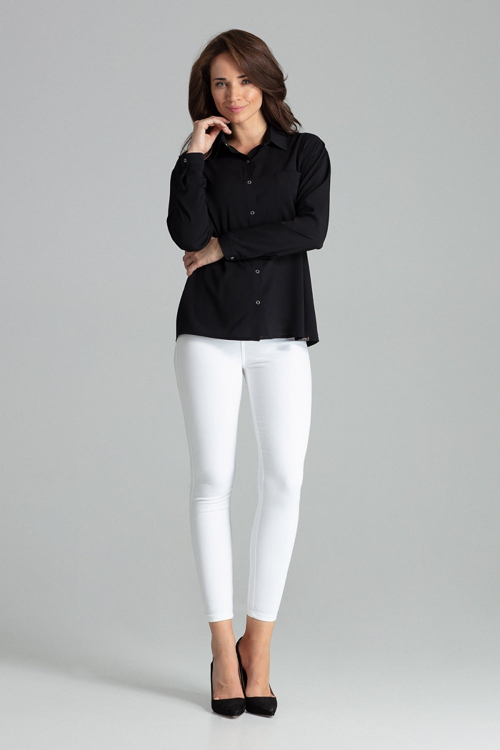 Simple-Cut Shirt - Black