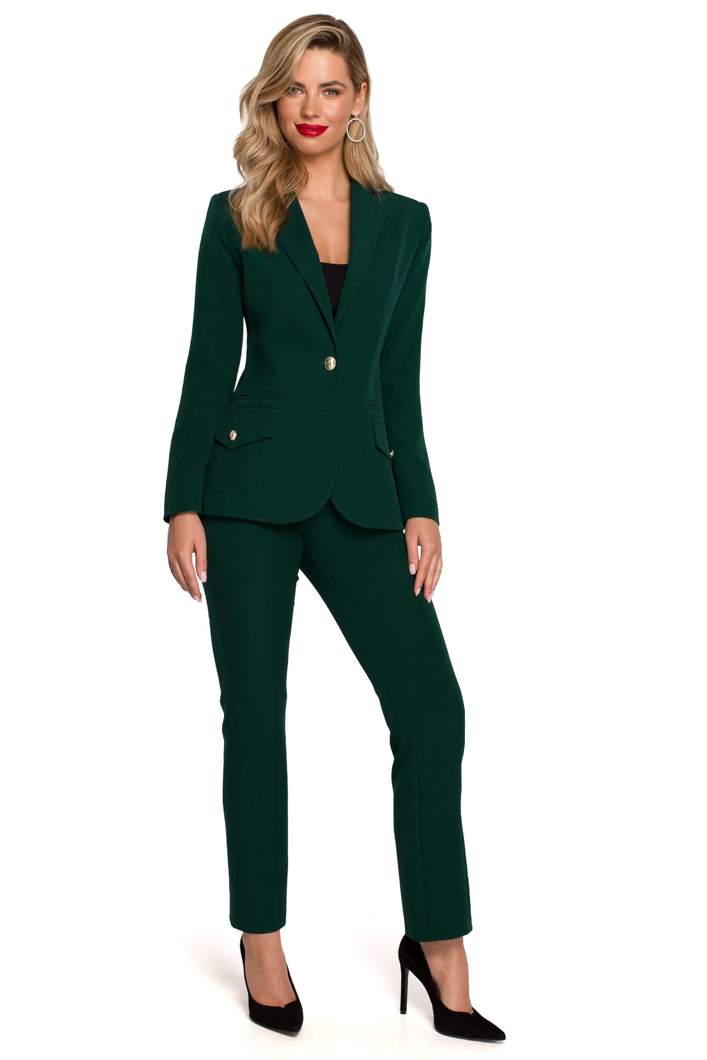 Single-buttoned Blazer - Green