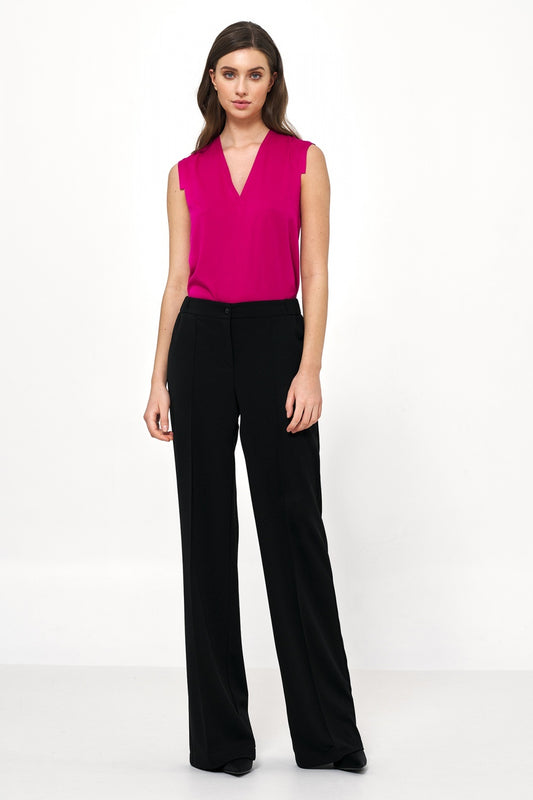 Loose Cut Trousers - Black