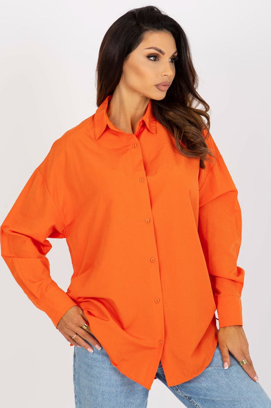 Loose Cut Shirt/Blouse - Orange