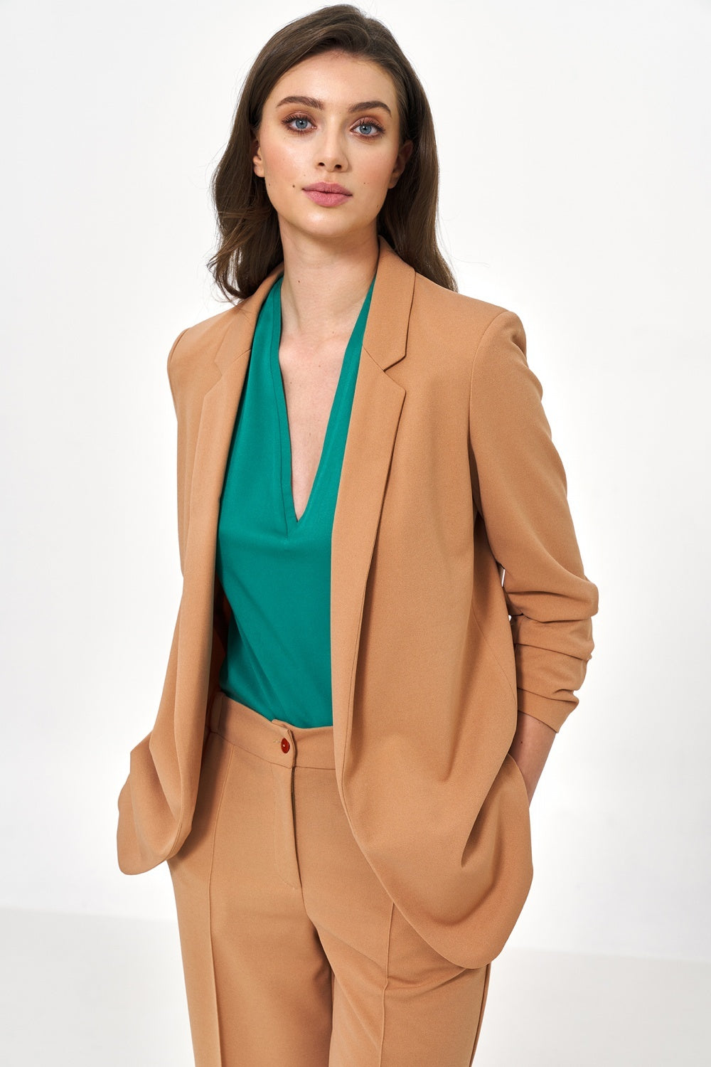 Elegant Blazer - Brown