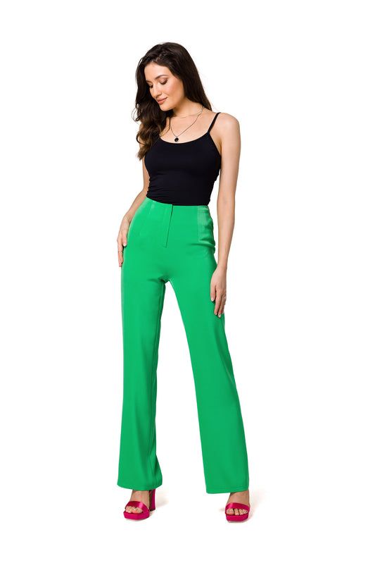 Zipped Classic Trousers - Green