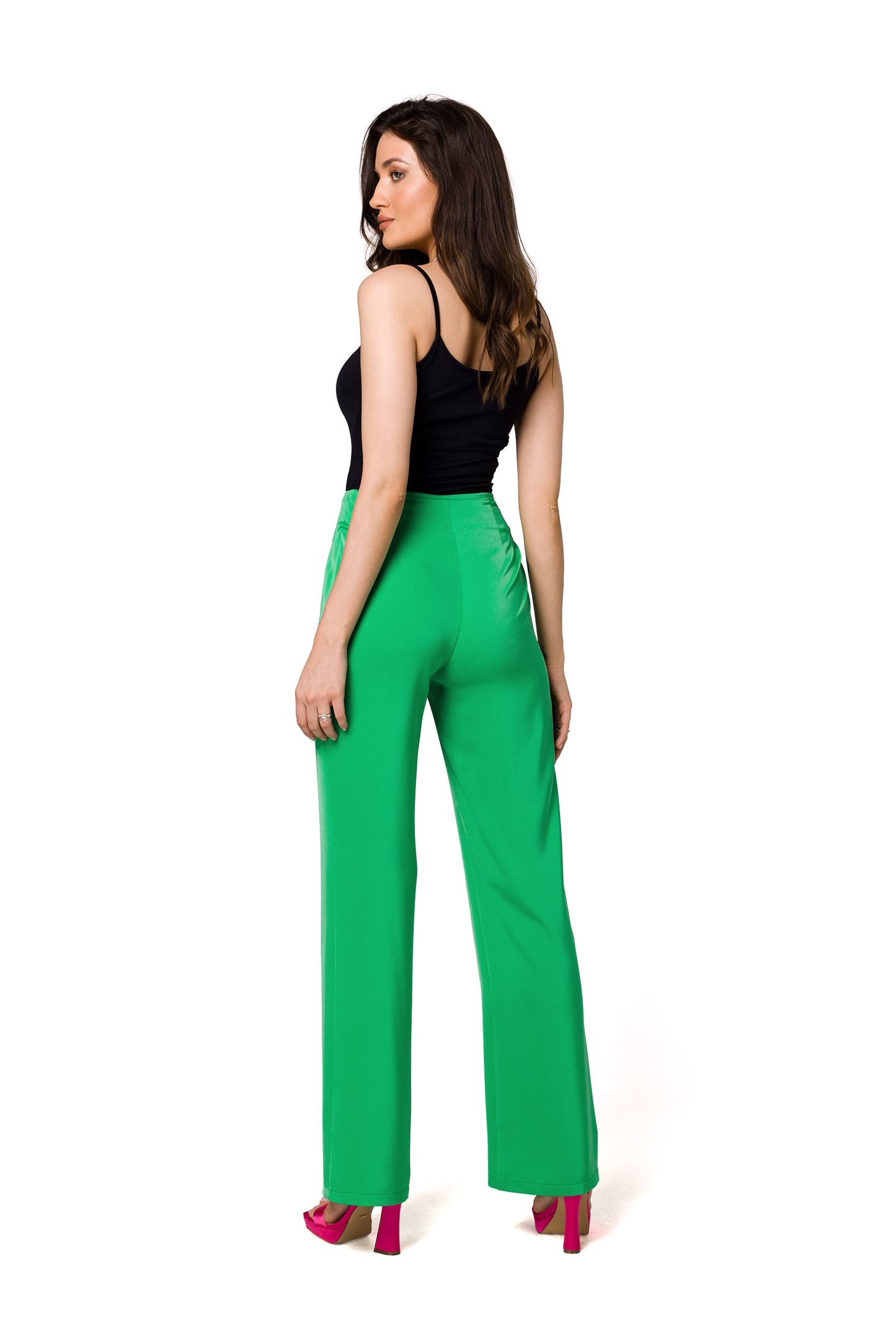 Zipped Classic Trousers - Green