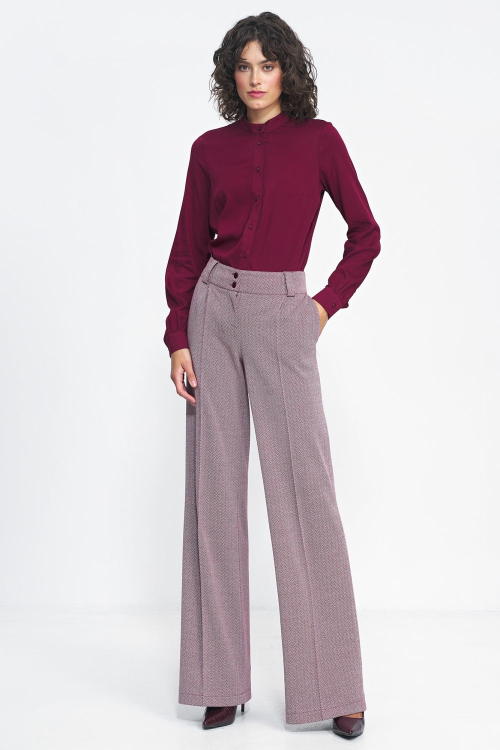 Slim Fitting Trousers - Lilac