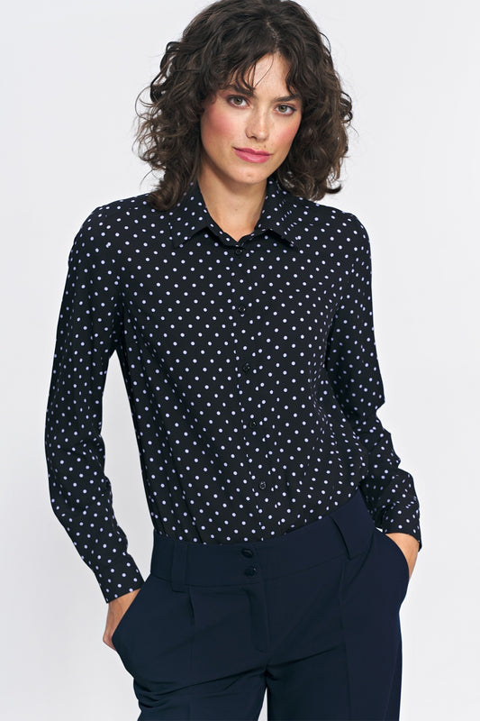 Viscose Pea Shirt - Black