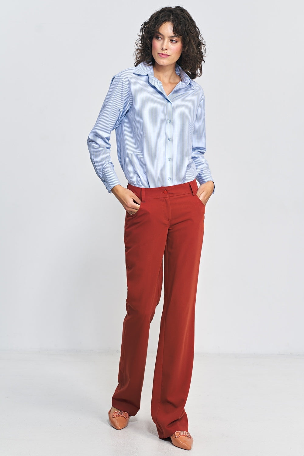 Bootcut Trousers - Red