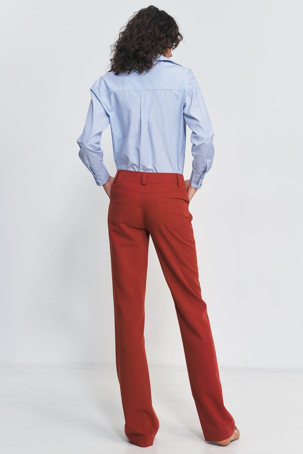 Bootcut Trousers - Red