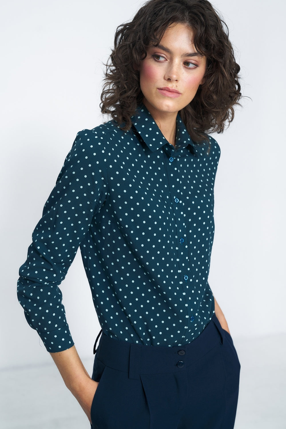 Viscose Pea Shirt - Green