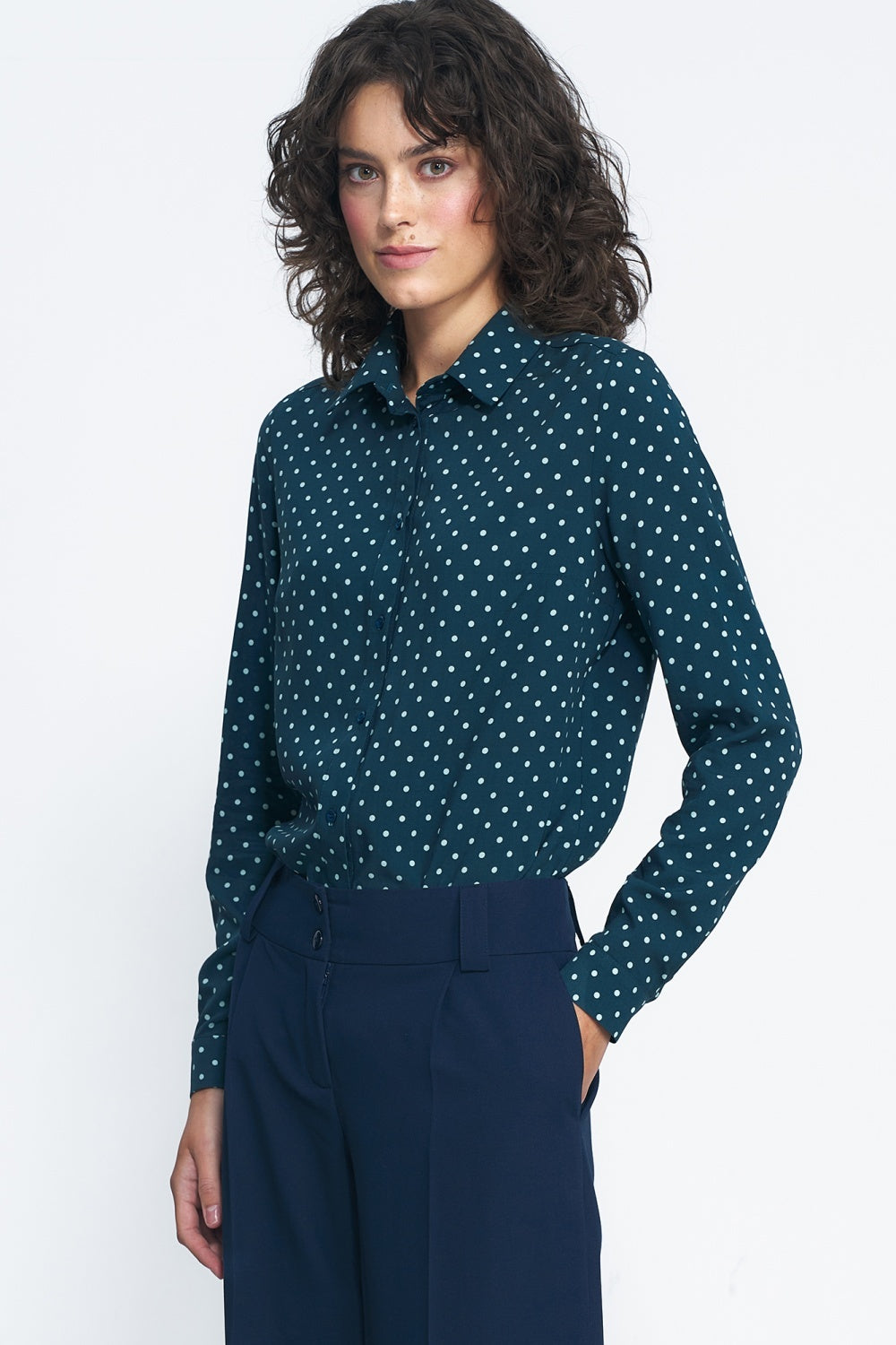 Viscose Pea Shirt - Green