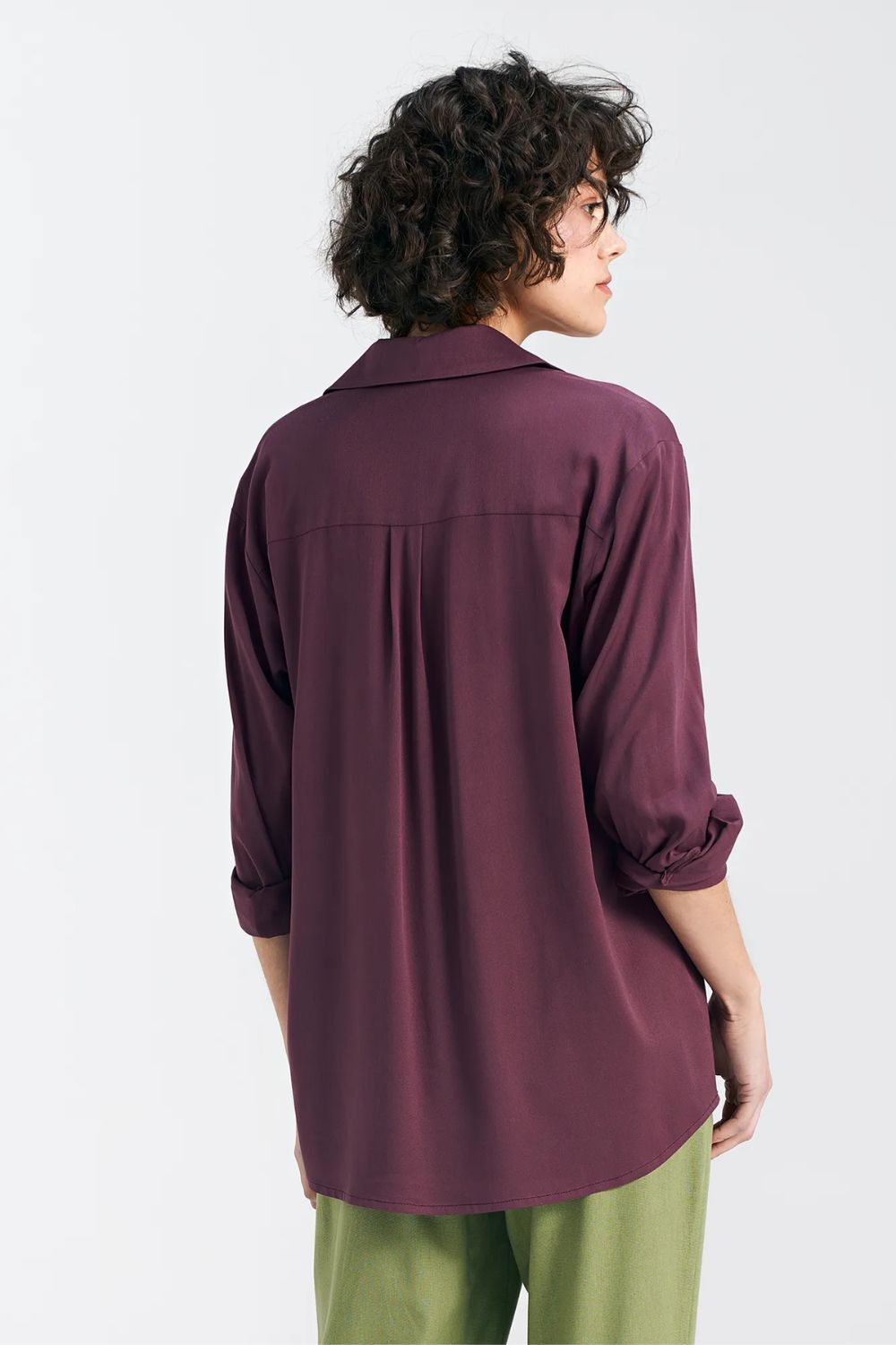 Loose Oversized Cut Shirt/Blouse - Purple