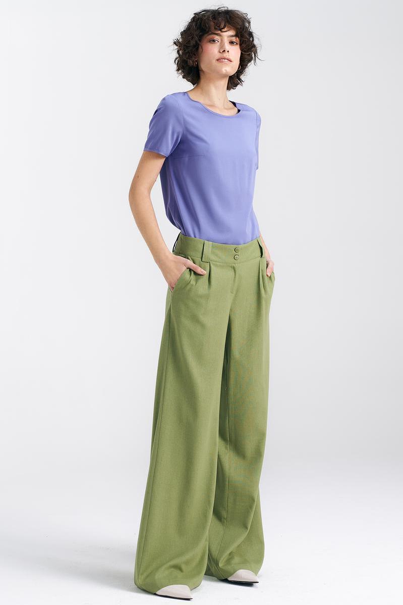 Relaxed Fit Trousers - Green