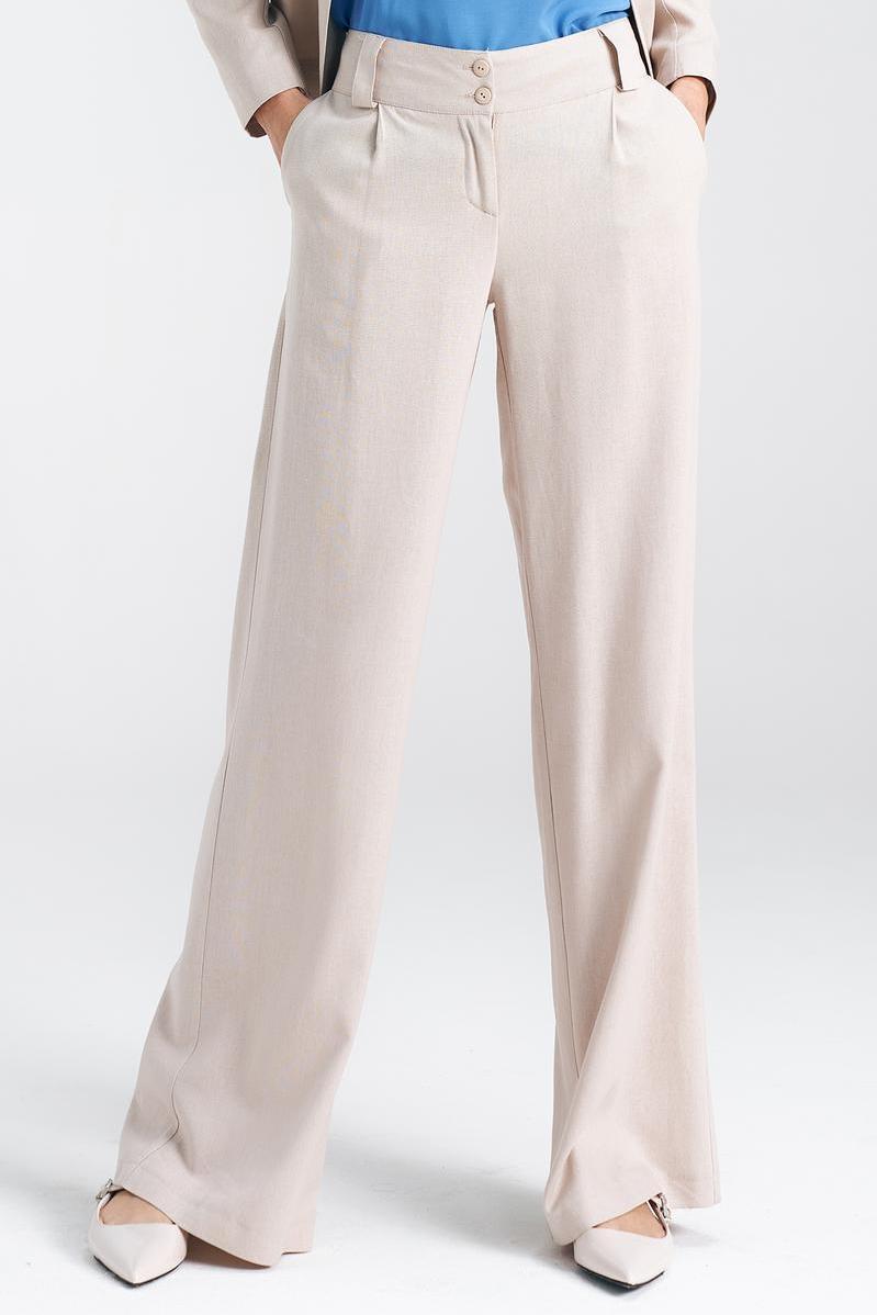 Relaxed Fit Trousers - Beige