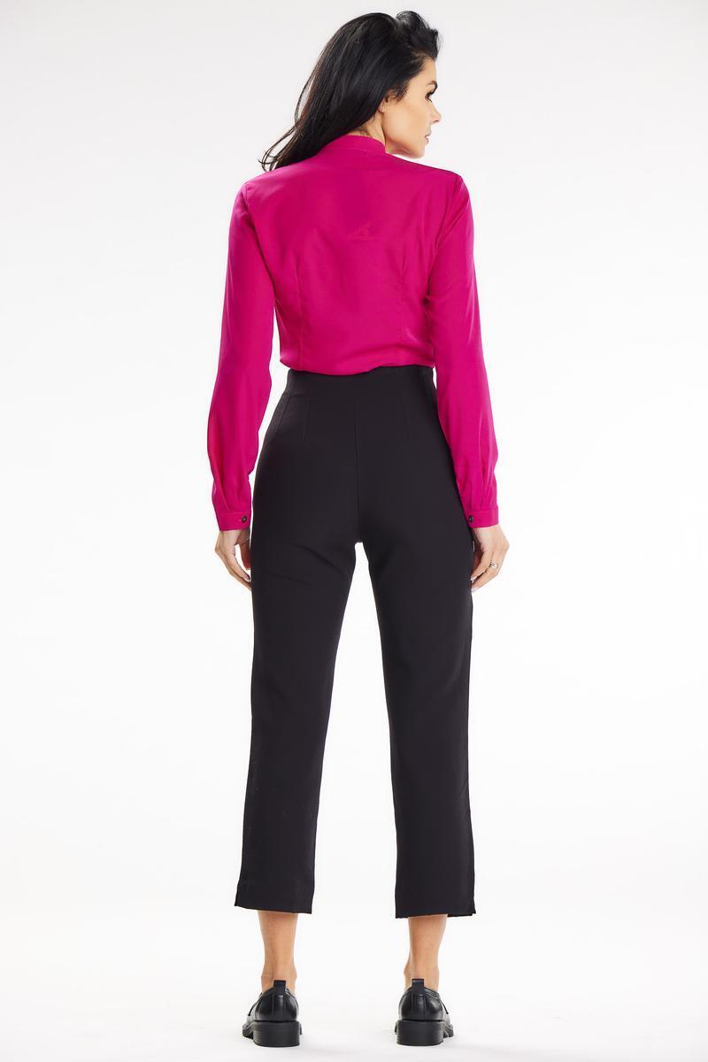 Stand-up Blouse/Shirt - Pink