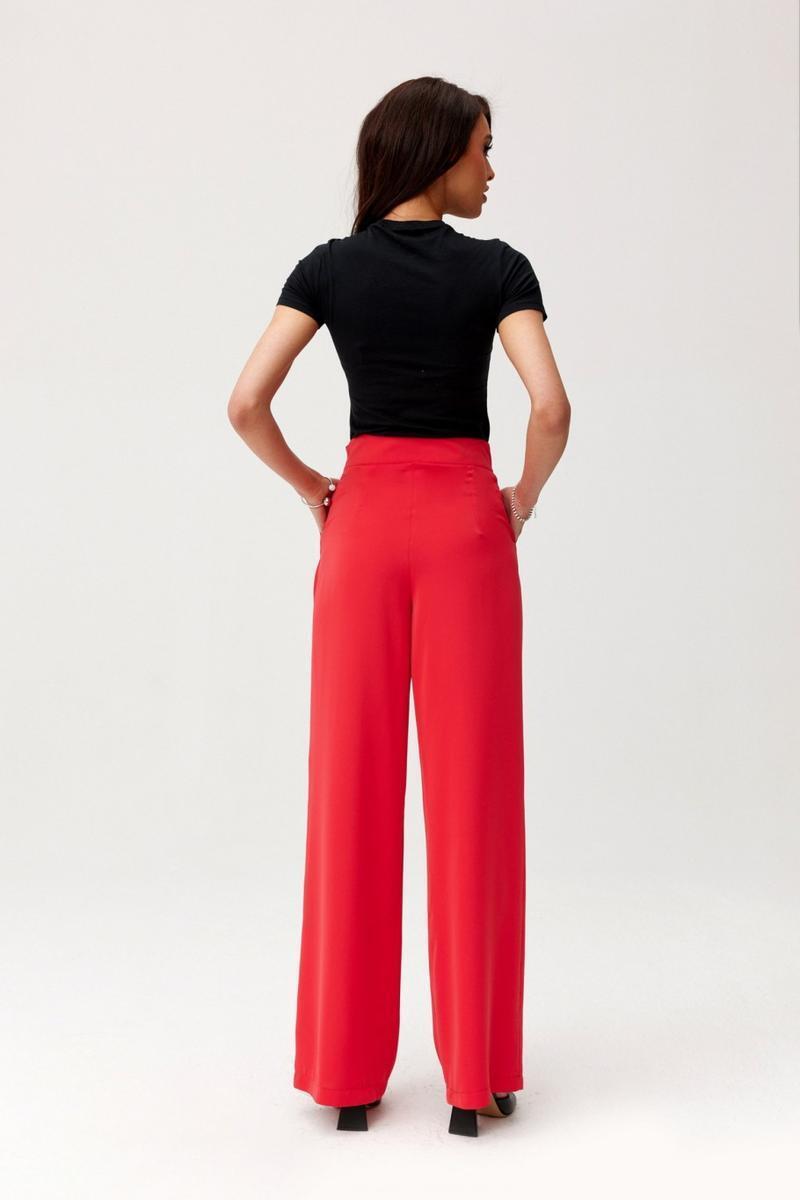 Loose Leg Trousers - Red