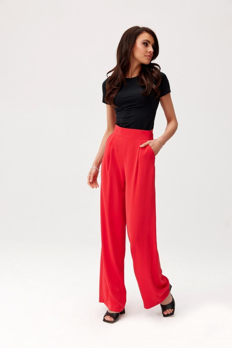 Loose Leg Trousers - Red