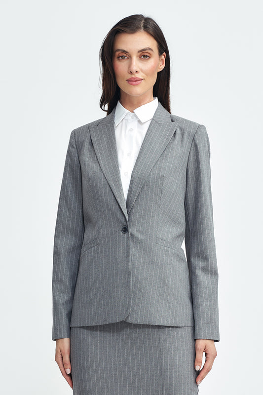 Tailored Fit Blazer - Grey