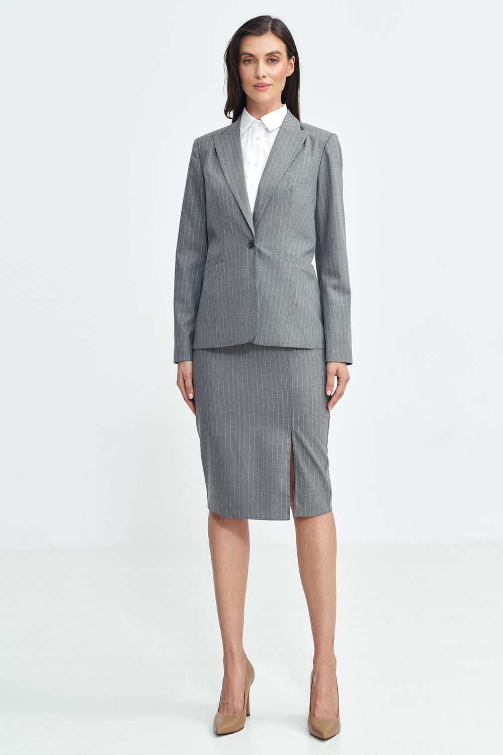 Tailored Fit Blazer - Grey