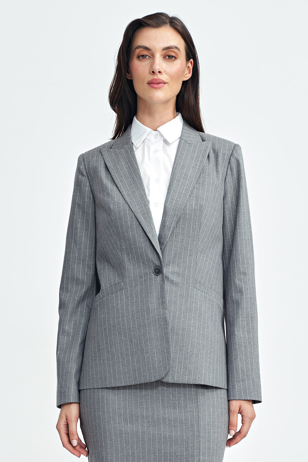 Tailored Fit Blazer - Grey