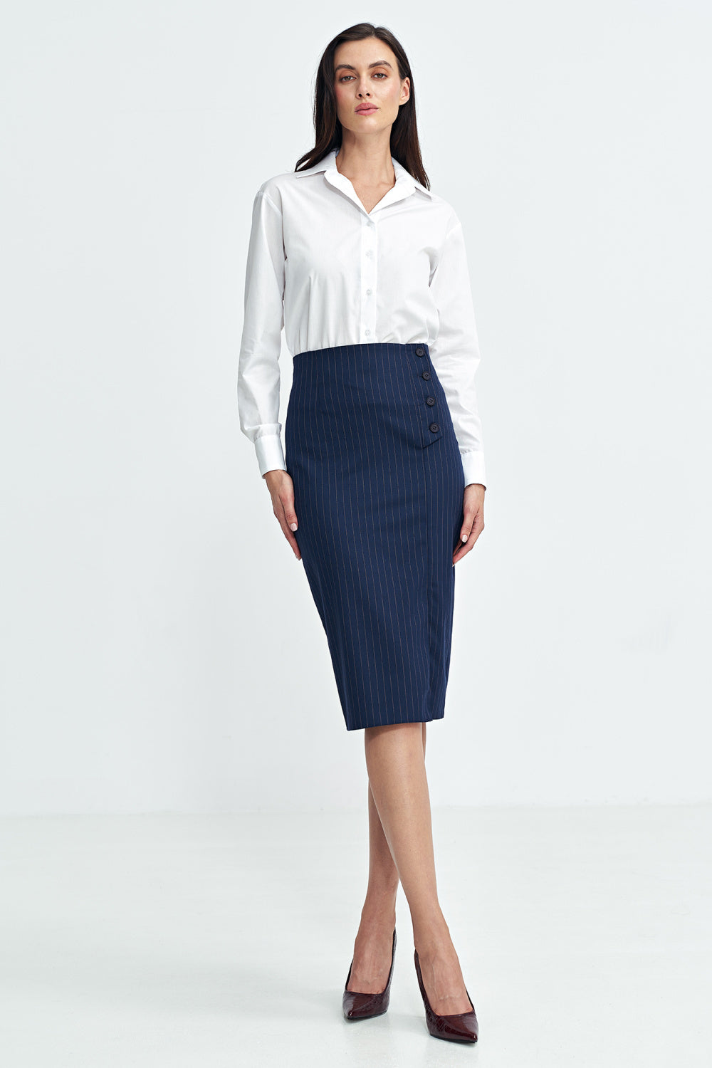 Elegant Skirt - Navy Blue