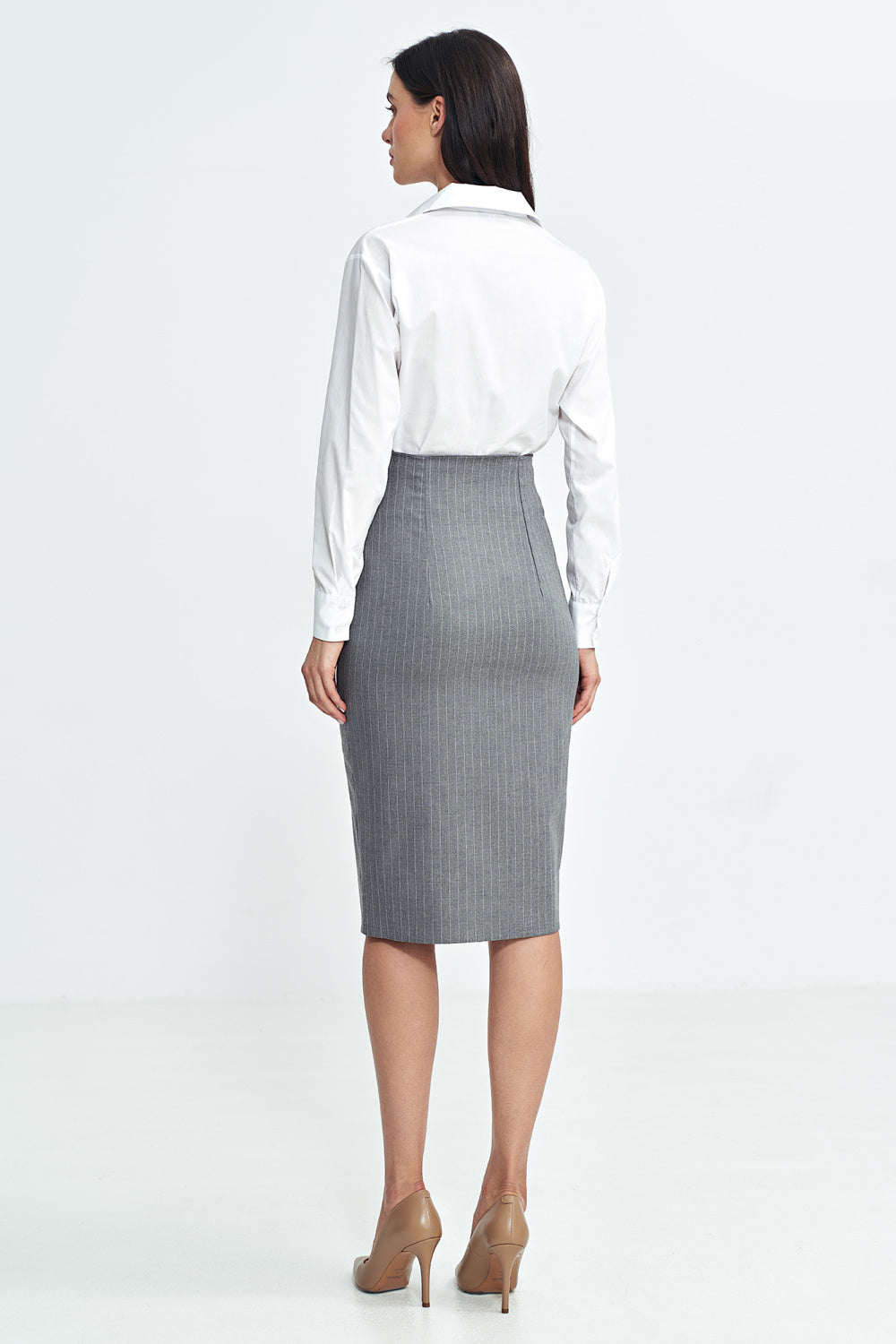 Buttoned Skirt - Grey