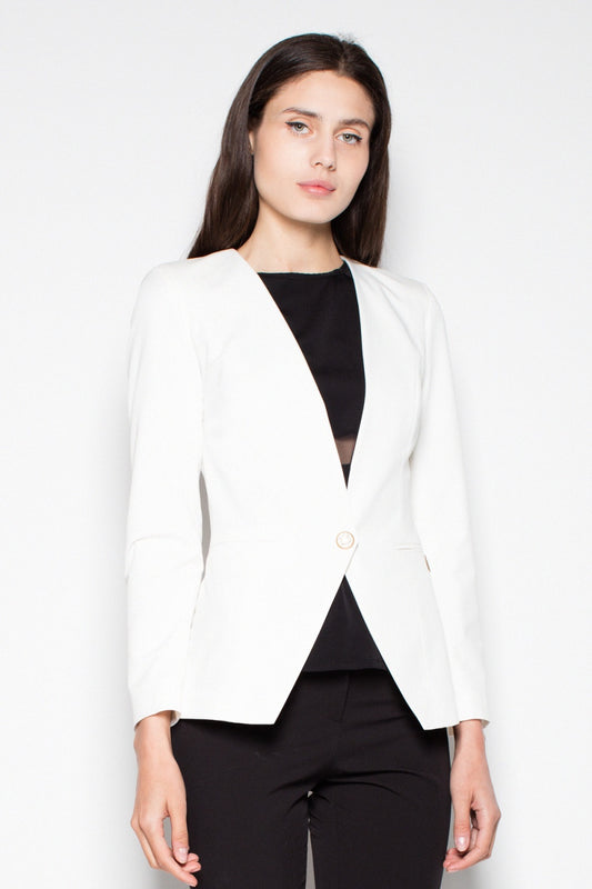 Slim-Fit Blazer - White